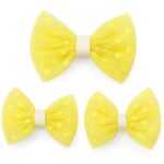 Sunny Dots Bow Clips – Set of 3